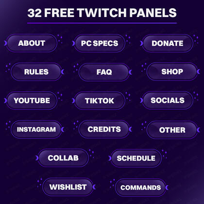 Twitch Panels | Free Download